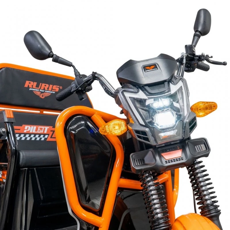 Triciclu Electric Cargo RURIS Pilot 3110N – Motor 2000W, Baterie 72V 32Ah, Autonomie 80 km, Sarcina 300 kg, Max. 25 km/h, Negru Triciclu Electric Cargo RURIS Pilot 3110N – Motor 2000W, Baterie 72V 32Ah, Autonomie 80 km, Sarcina 300 kg, Max. 25 km/h, Negru