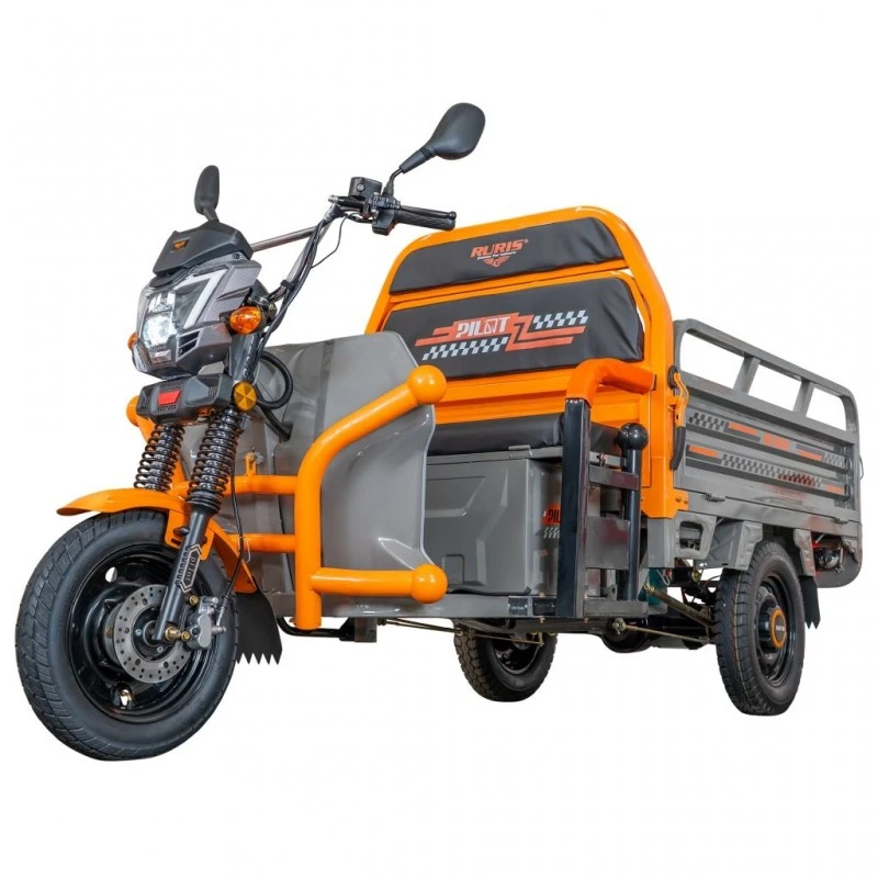 Triciclu Electric Cargo RURIS Pilot 3120G, 2000W, 72V 45Ah, Autonomie 70 km, Gri, viteza maxima de 25 km/h, conform reglementarilor UE, fara permis, gri Triciclu Electric Cargo RURIS Pilot 3120G, 2000W, 72V 45Ah, Autonomie 70 km, Gri, viteza maxima de 25 km/h, conform reglementarilor UE, fara permis, gri