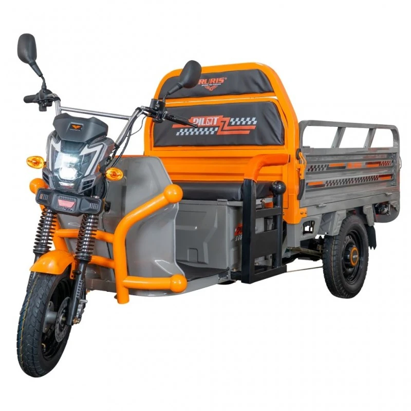 Triciclu Electric Cargo RURIS Pilot 3120G, 2000W, 72V 45Ah, Autonomie 70 km, Gri, viteza maxima de 25 km/h, conform reglementarilor UE, fara permis, gri Triciclu Electric Cargo RURIS Pilot 3120G, 2000W, 72V 45Ah, Autonomie 70 km, Gri, viteza maxima de 25 km/h, conform reglementarilor UE, fara permis, gri