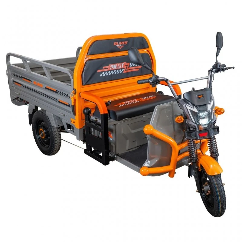 Triciclu Electric Cargo RURIS Pilot 3120G, 2000W, 72V 45Ah, Autonomie 70 km, Gri, viteza maxima de 25 km/h, conform reglementarilor UE, fara permis, gri Triciclu Electric Cargo RURIS Pilot 3120G, 2000W, 72V 45Ah, Autonomie 70 km, Gri, viteza maxima de 25 km/h, conform reglementarilor UE, fara permis, gri