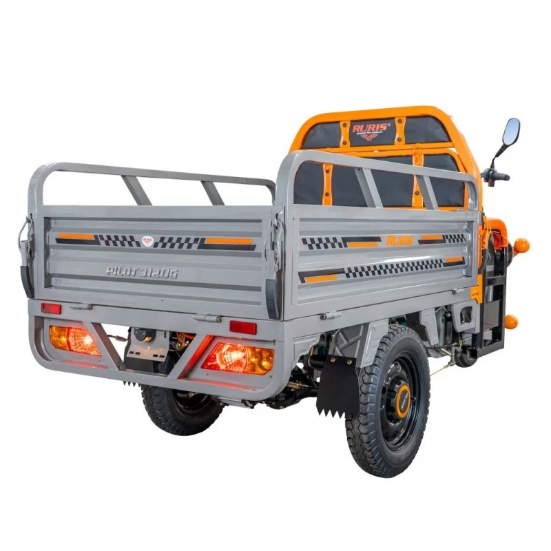 Triciclu Electric Cargo RURIS Pilot 3120G, 2000W, 72V 45Ah, Autonomie 70 km, Gri, viteza maxima de 25 km/h, conform reglementarilor UE, fara permis, gri Triciclu Electric Cargo RURIS Pilot 3120G, 2000W, 72V 45Ah, Autonomie 70 km, Gri, viteza maxima de 25 km/h, conform reglementarilor UE, fara permis, gri