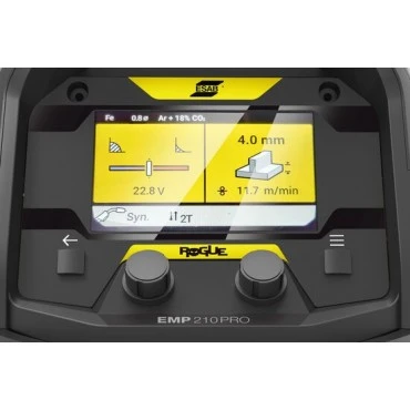 ESAB Rogue EMP 210 PRO Invertor multiproces monofazat Sudare MMA / Lift TIG / MIG MAG Curent sudare: 210 A Alimentare: 230 V ESAB Rogue EMP 210 PRO Invertor multiproces monofazat Sudare MMA / Lift TIG / MIG MAG Curent sudare: 210 A Alimentare: 230 V