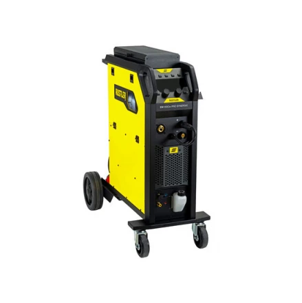 ESAB Rustler EM 350Cw PRO Synergic/Pulse Unitate racire cu apa incorporata Cutie metalica pentru scule Invertor MIG + Pistolet Exeor PSF 420w Curent sudare: 350 A Alimentare: 400 V