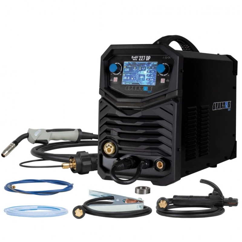 Spartus EasyMIG 227DP - 220A, Pulsat, 4 role avans, MIG MAG 230V Rola 15Kg