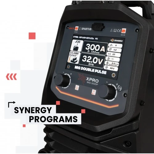 Spartus XPRO300 DP - 300A, Aparat de sudura MIG MAG Pulsat, 400V Rola 15Kg Spartus XPRO300 DP - 300A, Aparat de sudura MIG MAG Pulsat, 400V Rola 15Kg