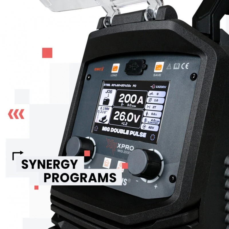 Spartus XPRO 200 DUAL PULSE - 200A, Aparat de sudura MIG MAG 220V Rola 5Kg Spartus XPRO 200 DUAL PULSE - 200A, Aparat de sudura MIG MAG 220V Rola 5Kg