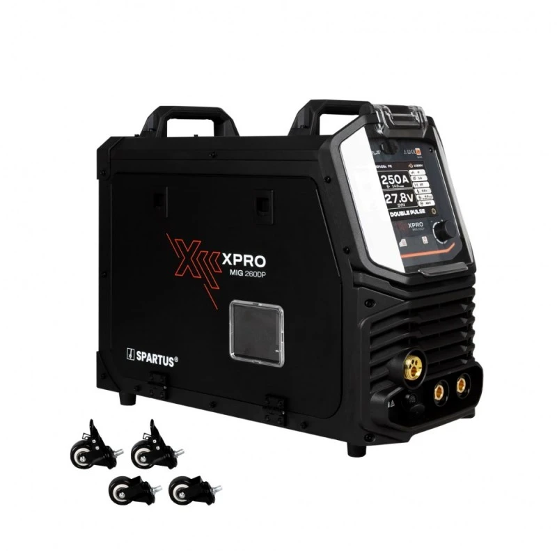 Spartus XPRO 260 DUAL PULSE - 250A, Aparat de sudura MIG MAG 220V, cap. rola 15Kg Spartus XPRO 260 DUAL PULSE - 250A, Aparat de sudura MIG MAG 220V, cap. rola 15Kg