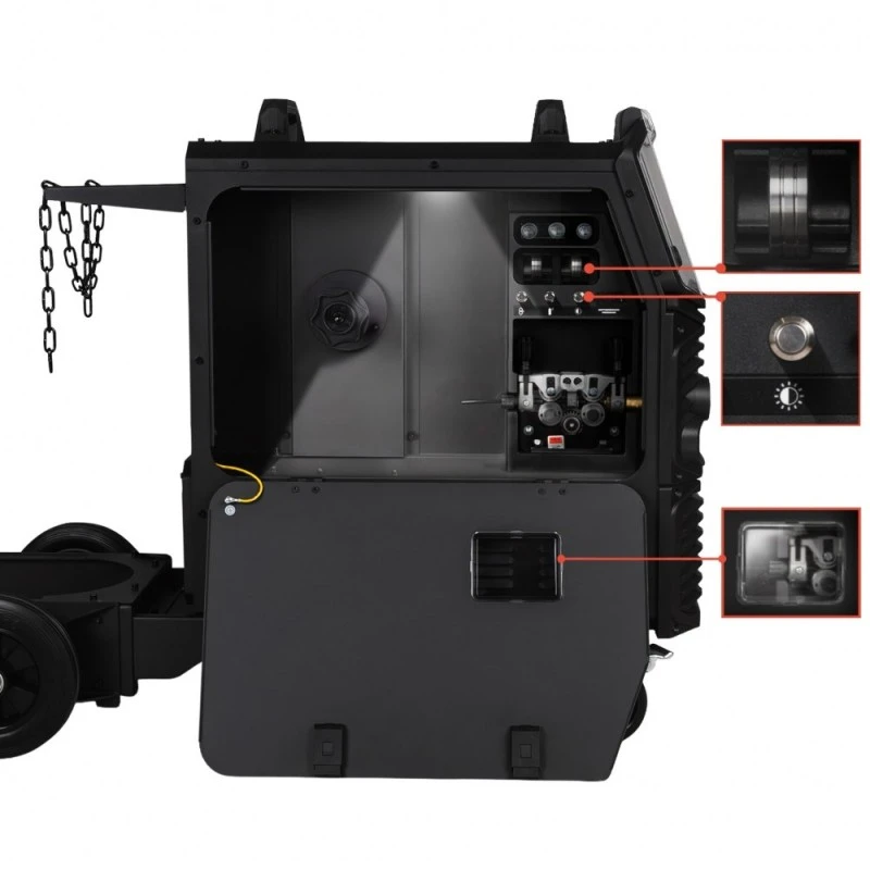 Spartus XPRO350 - 350A,  Aparat de sudura MIG MAG 400V Rola 15Kg