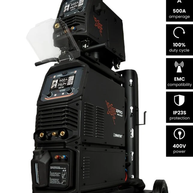 Spartus XPro MIG 500 DUAL PULSE  - Aparat de sudura MIG MAG, PULS si DUBLU PULS, 500A 400V Rola 15Kg