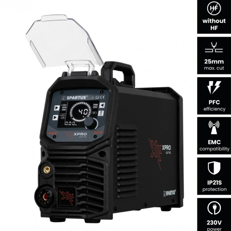 SPARTUS® XPro CUT 50 - aparat debitare plasama 40A 230V, max. 25mm SPARTUS® XPro CUT 50 - aparat debitare plasama 40A 230V, max. 25mm