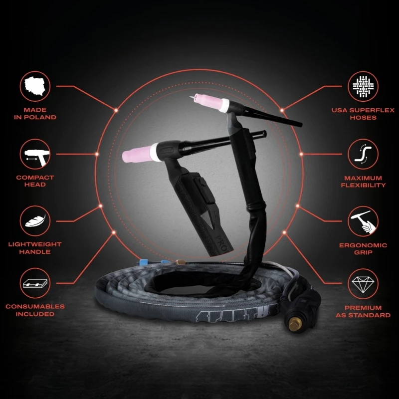 SPARTUS XPro TIG 200P DC  - Aparat sudura TIG DC 200A 220V, torta 4m