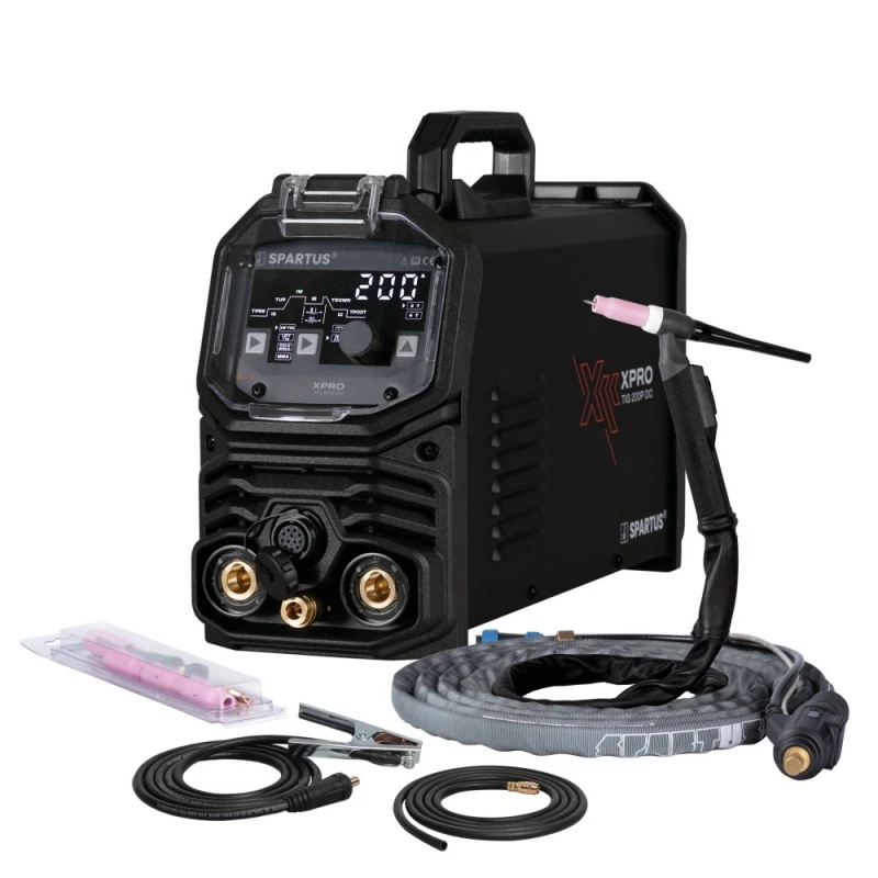 SPARTUS XPro TIG 200P DC  - Aparat sudura TIG DC 200A 220V, torta 4m