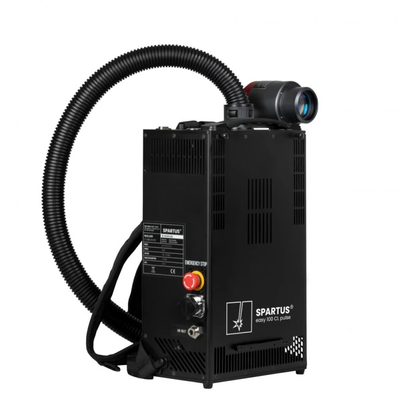 Aparat de curățat cu laser cu pulsuri mini Easy 100CL tip rucsac Aparat de curățat cu laser cu pulsuri mini Easy 100CL tip rucsac