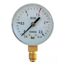 Manometru Acetilena 2.5/1.5 bar 63mm