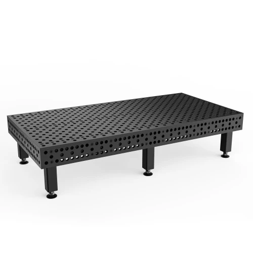 Masa sudura profesionala, Strong Hand, T28-2412XQ-A3, 2400 x 1200 mm, blat nitrurat, picioare fixe 400 mm