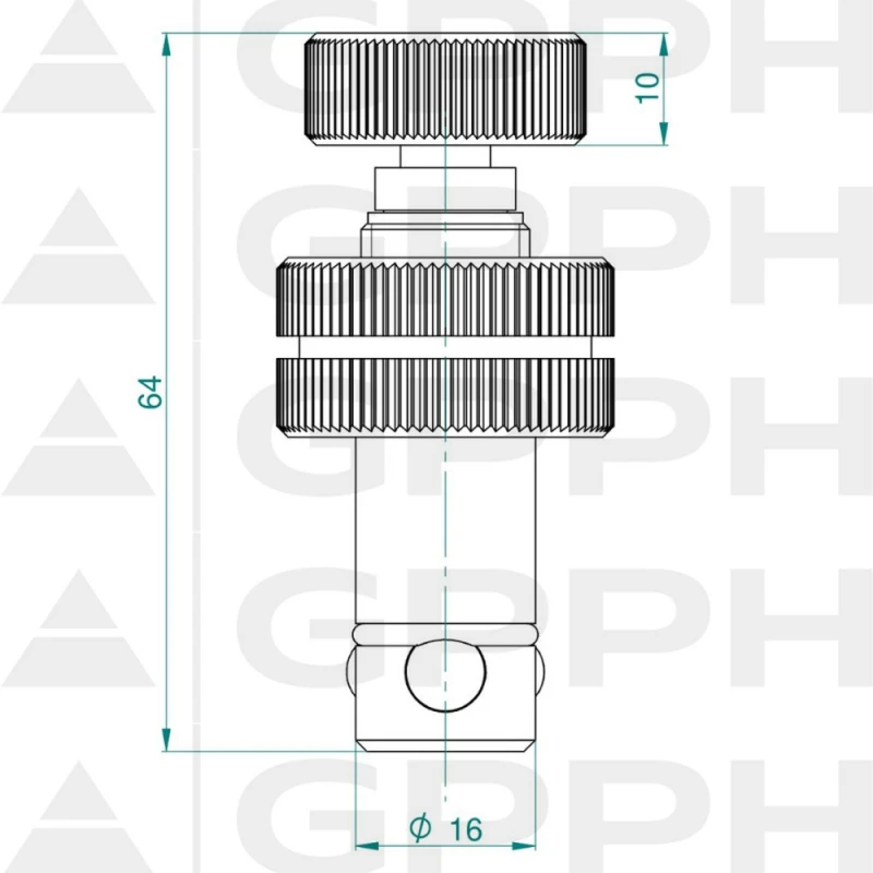 Bolt prindere rapida reglabil ECOPLUS, GPPH, 16_A_002_ECO_PLUS, 16 mm