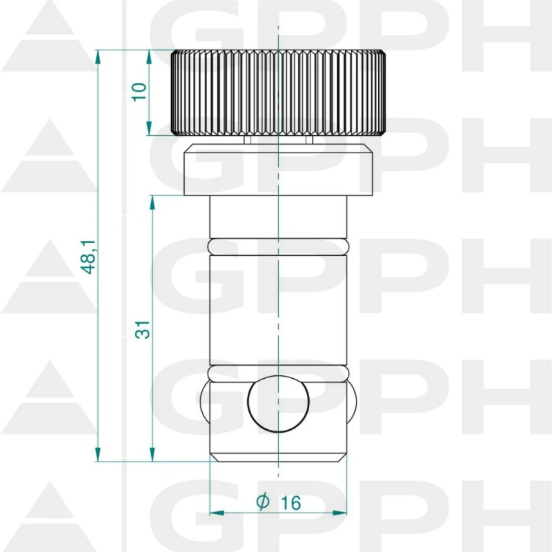 Bolt prindere rapida PLUS, GPPH, 16_A_002_PLUS, 16 mm