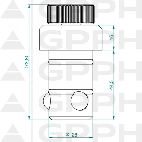 Bolt prindere rapida PRO masa sudura, GPPH, 28_A_002_PRO, sistem orificii 28 mm, mecanism cu bile, cap imbus