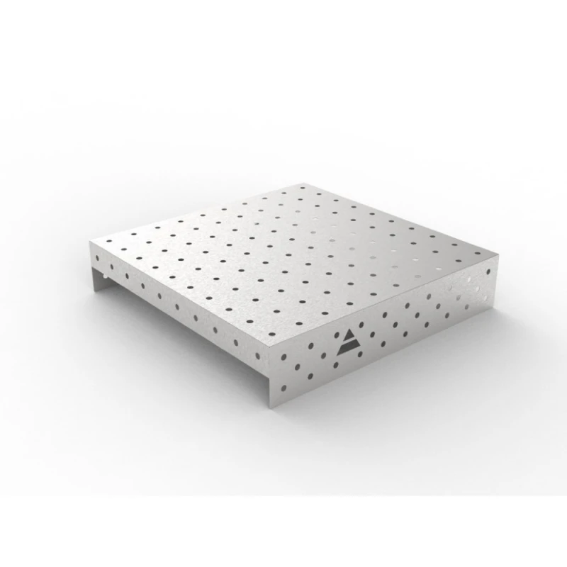 Capac inox masa sudura, GPPH, 1000x1000 mm, orificii 16 mm, retea 100x100