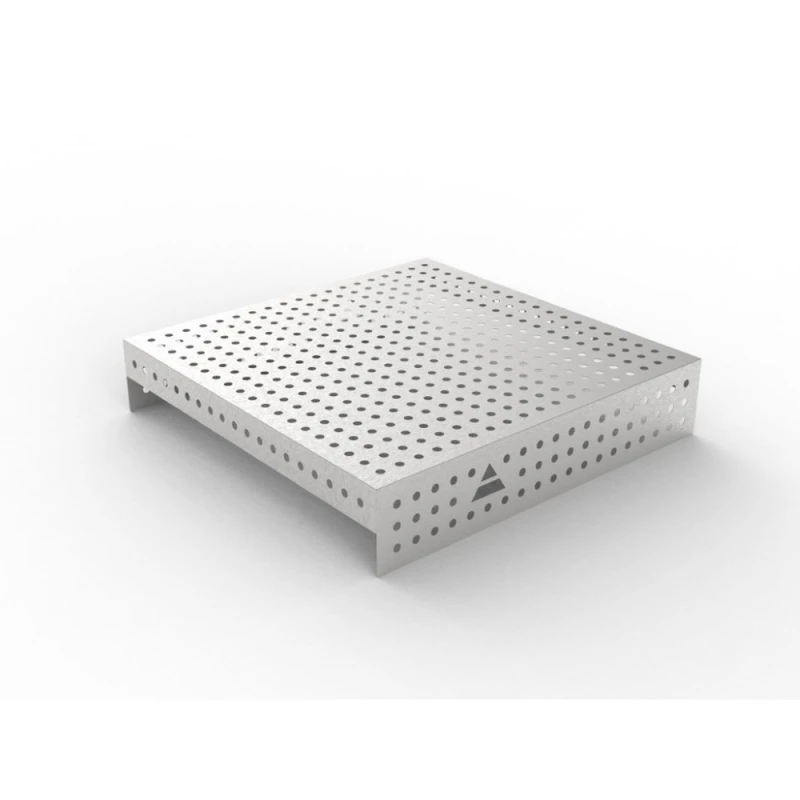 Capac inox masa sudura, GPPH, 1000x1000 mm, orificii 16 mm, retea 50x50