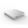 Capac inox masa sudura, GPPH, 16_DIAG_NZSN_100x100, 1000x1000 mm, orificii 16 mm, retea diagonala, otel inoxidabil 1 mm