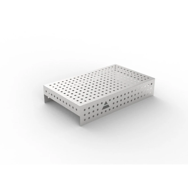 Capac inox masa sudura, GPPH, 1000x600 mm, orificii 16 mm, retea 50x50