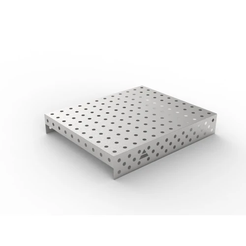 Capac inox masa sudura, GPPH, 28_100x100_NZSN_120x100, 1200x1000 mm, orificii 28 mm, retea 100x100, otel inoxidabil 1 mm