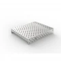 Capac inox masa sudura, GPPH, 28_DIAG_NZSN_120x100, 1200x1000 mm, orificii 28 mm, retea diagonala, otel inoxidabil 1 mm