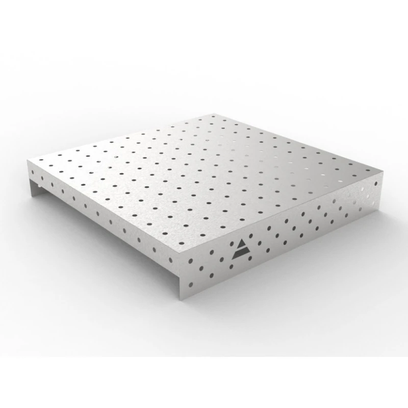 Capac inox masa sudura, GPPH, 1200x1200 mm, orificii 16 mm, retea 100x100