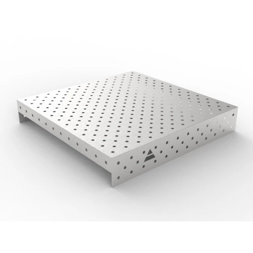 Capac inox masa sudura, GPPH, 16_DIAG_NZSN_120x120, 1200x1200 mm, orificii 16 mm, retea diagonala, otel inoxidabil 1 mm