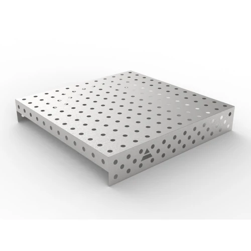 Capac inox masa sudura, GPPH, 28_100x100_NZSN_120x120, 1200x1200 mm, orificii 28 mm, retea 100x100, otel inoxidabil 1 mm