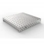 Capac inox masa sudura, GPPH, 28_100x100_NZSN_120x120, 1200x1200 mm, orificii 28 mm, retea 100x100, otel inoxidabil 1 mm