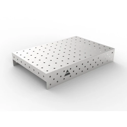 Capac inox masa sudura, GPPH, 16_100x100_NZSN_120x80, 1200x800 mm, orificii 16 mm, retea 100x100, otel inoxidabil 1 mm