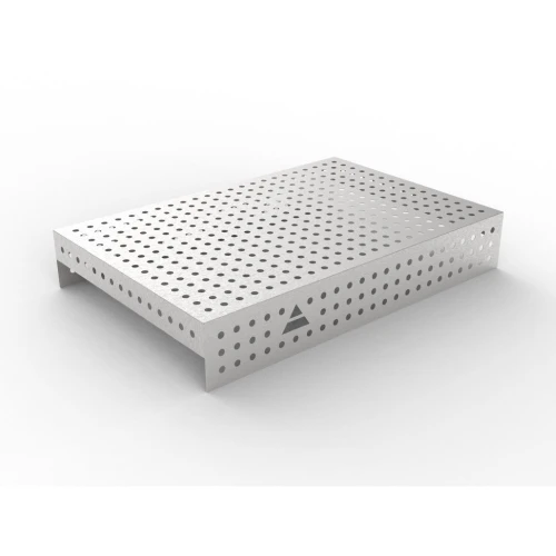 Capac inox masa sudura, GPPH, 16_50x50_NZSN_120x80, 1200x800 mm, orificii 16 mm, retea 50x50, otel inoxidabil 1 mm