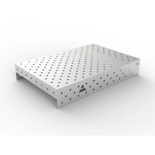 Capac inox masa sudura, GPPH, 16_DIAG_NZSN_120x80, 1200x800 mm, orificii 16 mm, retea diagonala, otel inoxidabil 1 mm