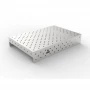 Capac inox masa sudura, GPPH, 16_DIAG_NZSN_120x80, 1200x800 mm, orificii 16 mm, retea diagonala, otel inoxidabil 1 mm