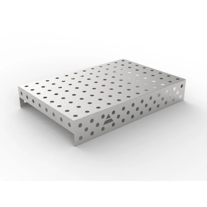 Capac inox masa sudura, GPPH, 1200x800 mm, orificii 28 mm, retea 100x100