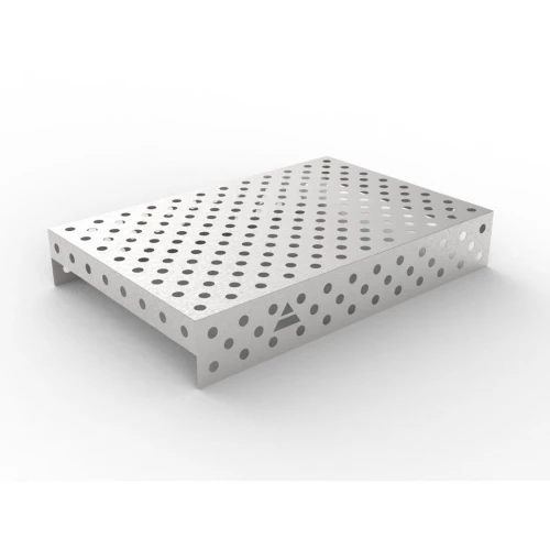 Capac inox masa sudura, GPPH, 28_DIAG_NZSN_120x80, 1200x800 mm, orificii 28 mm, retea diagonala, otel inoxidabil 1 mm