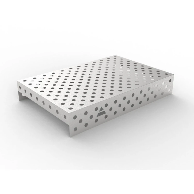 Capac inox masa sudura, GPPH, 1200x800 mm, orificii 28 mm, retea diagonala