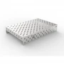 Capac inox masa sudura, GPPH, 28_DIAG_NZSN_120x80, 1200x800 mm, orificii 28 mm, retea diagonala, otel inoxidabil 1 mm
