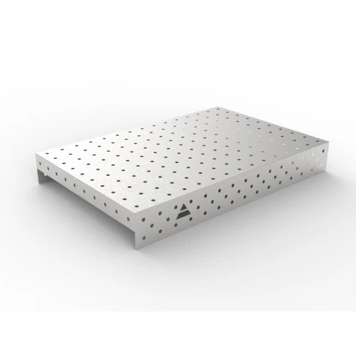 Capac inox masa sudura, GPPH, 16_100x100_NZSN_150x100, 1500x1000 mm, orificii 16 mm, retea 100x100, otel inoxidabil 1 mm