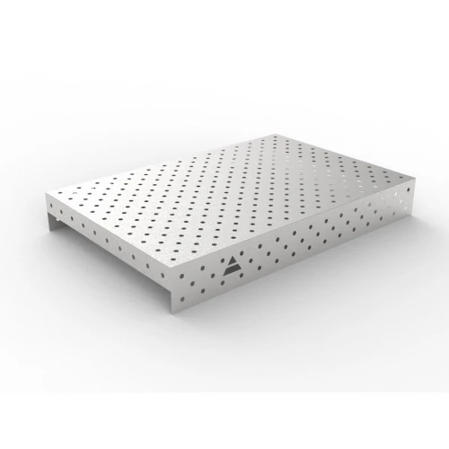 Capac inox masa sudura, GPPH, 16_DIAG_NZSN_150x100, 1500x1000 mm, orificii 16 mm, retea diagonala, otel inoxidabil 1 mm