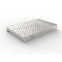 Capac inox masa sudura, GPPH, 28_DIAG_NZSN_150x100, 1500x1000 mm, orificii 28 mm, retea diagonala, otel inoxidabil 1 mm