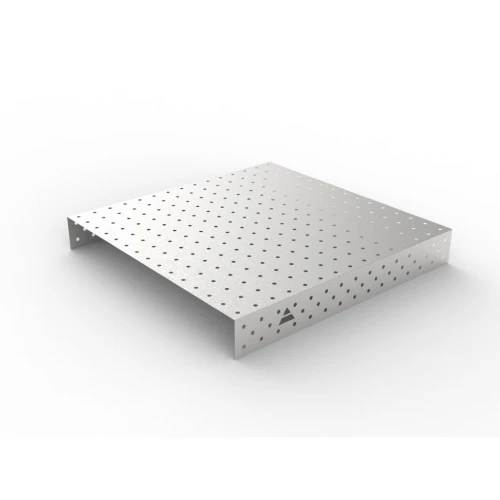 Capac inox masa sudura, GPPH, 16_100x100_NZSN_150x148, 1500x1480 mm, orificii 16 mm, retea 100x100, otel inoxidabil 1 mm