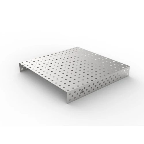 Capac inox masa sudura, GPPH, 28_100x100_NZSN_150x148, 1500x1480 mm, orificii 28 mm, retea 100x100, otel inoxidabil 1 mm