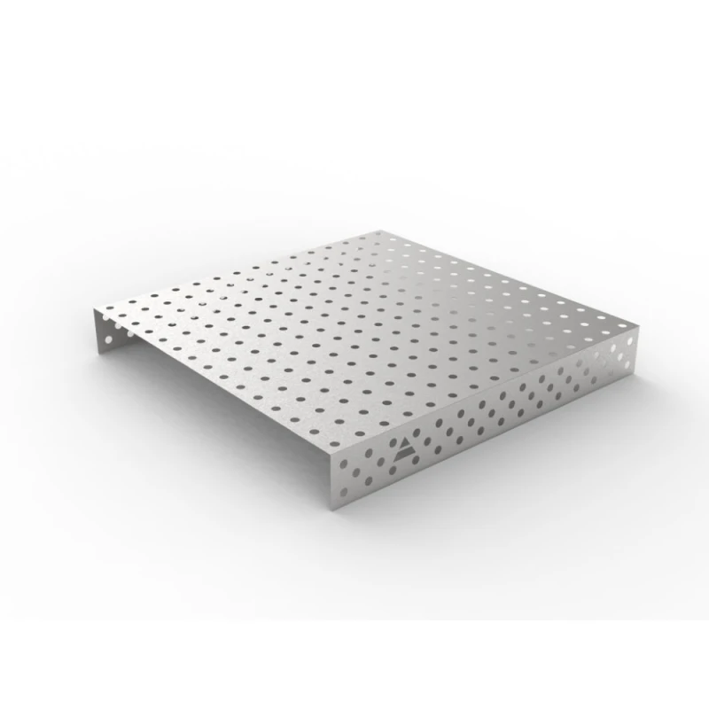 Capac inox masa sudura, GPPH, 1500x1480 mm, orificii 28 mm, retea 100x100