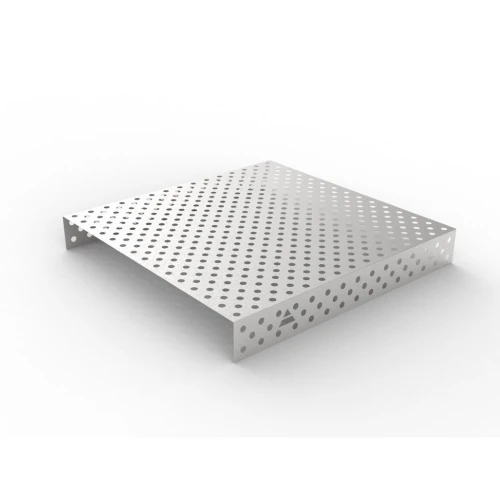 Capac inox masa sudura, GPPH, 28_DIAG_NZSN_150x148, 1500x1480 mm, orificii 28 mm, retea diagonala, otel inoxidabil 1 mm