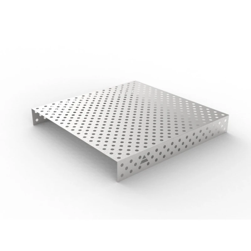 Capac inox masa sudura, GPPH, 1500x1480 mm, orificii 28 mm, retea diagonala
