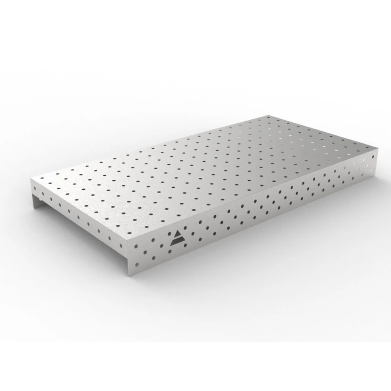 Capac inox masa sudura, GPPH, 2000x1000 mm, orificii 16 mm, retea 100x100