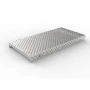 Capac inox masa sudura, GPPH, 28_DIAG_NZSN_240x120, 2400x1200 mm, orificii 28 mm, retea diagonala, otel inoxidabil 1 mm